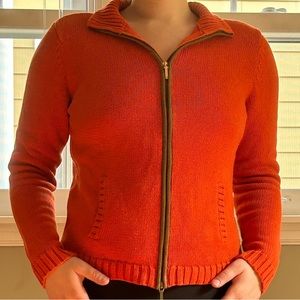 Ralph Lauren orange knit sweater